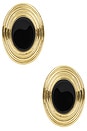 view 1 of 2 Rowan Earrings in Gold & Black