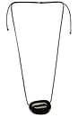 view 1 of 3 Julia Long Pendant Necklace in Black