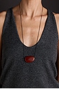 view 4 of 4 COLLIER AVEC PENDENTIF JULIA in Red & Black