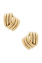 view 1 of 2 CLOUS D'OREILLES CLOVE in Gold