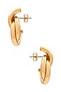 view 2 of 2 Mini Knot Earring in Gold