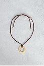 view 1 of 3 Mini Necklace in Gold & Brown