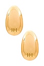 view 1 of 2 Bean Earrings in Gold