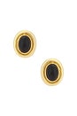 view 1 of 2 Prize Earrings in Gold & Black