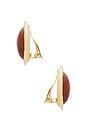 view 2 of 2 Beverly Earrings in Brown & Gold