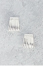 view 1 of 3 BRINCOS GRANDES RIBBED in Silver