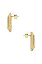 view 2 of 2 Plaza Earrings in Gold & Black Velvet