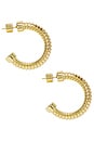 view 2 of 3 Reid Hoop Earrings in Gold