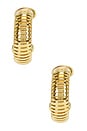 view 3 of 3 Reid Hoop Earrings in Gold