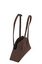 view 4 of 5 X Freja New York Mini Chrystie Bag in Chocolate Suede Croc