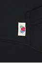 view 5 of 5 X Fruit Of The Loom Hoodie in Black With Printed Lock Up Logo