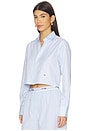 view 2 of 5 Original Cropped Shirt in Blue