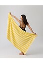 view 5 of 7 Beach Towel & Bag in Lemon