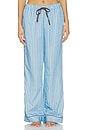 view 1 of 6 PANTALON in Iced Chocolate Stripes