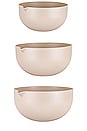 view 2 of 6 Essential Mixing Bowls Set Of 3 in Light Grey
