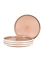 view 1 of 6 Essential Dinner Plate Set Of 4 in Blush