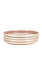 view 6 of 6 Essential Dinner Plate Set Of 4 in Blush