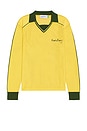 view 1 of 3 Open Knit Retro Collar Sports Top in Multi