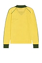 view 2 of 3 Open Knit Retro Collar Sports Top in Multi