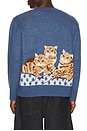 view 1 of 5 The Ginger Cat Sweater in Mid Blue