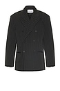 view 1 of 4 Pinstripe Blazer in Jet Black