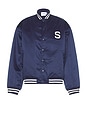 view 2 of 4 Club Bomber Jacket in True Navy