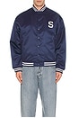 view 4 of 4 Club Bomber Jacket in True Navy