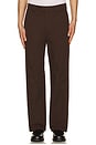 view 5 of 6 Tailored Worker Pants in Chocolate