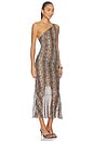 view 3 of 4 Leopard Asymmetric Dress in Multi