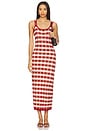 view 1 of 3 Picnic Hockney Dress in Red Check