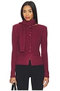 view 1 of 5 Power Peggy Cardigan in Burgundy