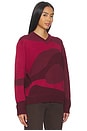 view 2 of 6 House of The Red Landscape Sweater in Ruby Red