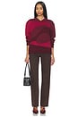 view 5 of 6 House of The Red Landscape Sweater in Ruby Red