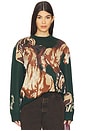view 1 of 4 WILD HORSES セーター in Emerald Green