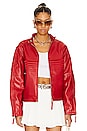 view 1 of 6 The Racer Jacket in Fire Red