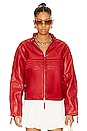 view 2 of 6 The Racer Jacket in Fire Red