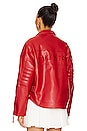 view 4 of 6 The Racer Jacket in Fire Red