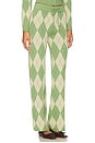 view 2 of 6 Argyle Lounge Pant in Matcha