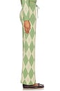view 3 of 6 Argyle Lounge Pant in Matcha