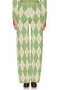 view 4 of 6 Argyle Lounge Pant in Matcha