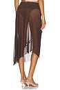 view 5 of 7 The Rosewood Mesh Skirt in Rosewood Brown