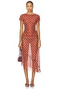 view 6 of 7 Retro Check Mesh Skirt in Multi