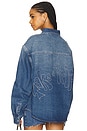 view 1 of 6 Take A Trip Topstitch Shirt in Blue Wash
