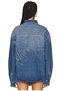 view 5 of 6 Take A Trip Topstitch Shirt in Blue Wash