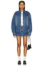 view 6 of 6 Take A Trip Topstitch Shirt in Blue Wash