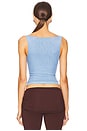 view 3 of 5 Multi Layer Mesh Top in Beau Blue