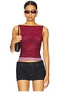 view 1 of 5 Multi Layer Mesh Top in Berry