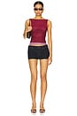 view 4 of 5 Multi Layer Mesh Top in Berry