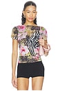 view 1 of 5 Tropical Mesh Top in Multi