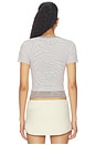 view 4 of 5 Double Layer Mesh Top in Pale Grey